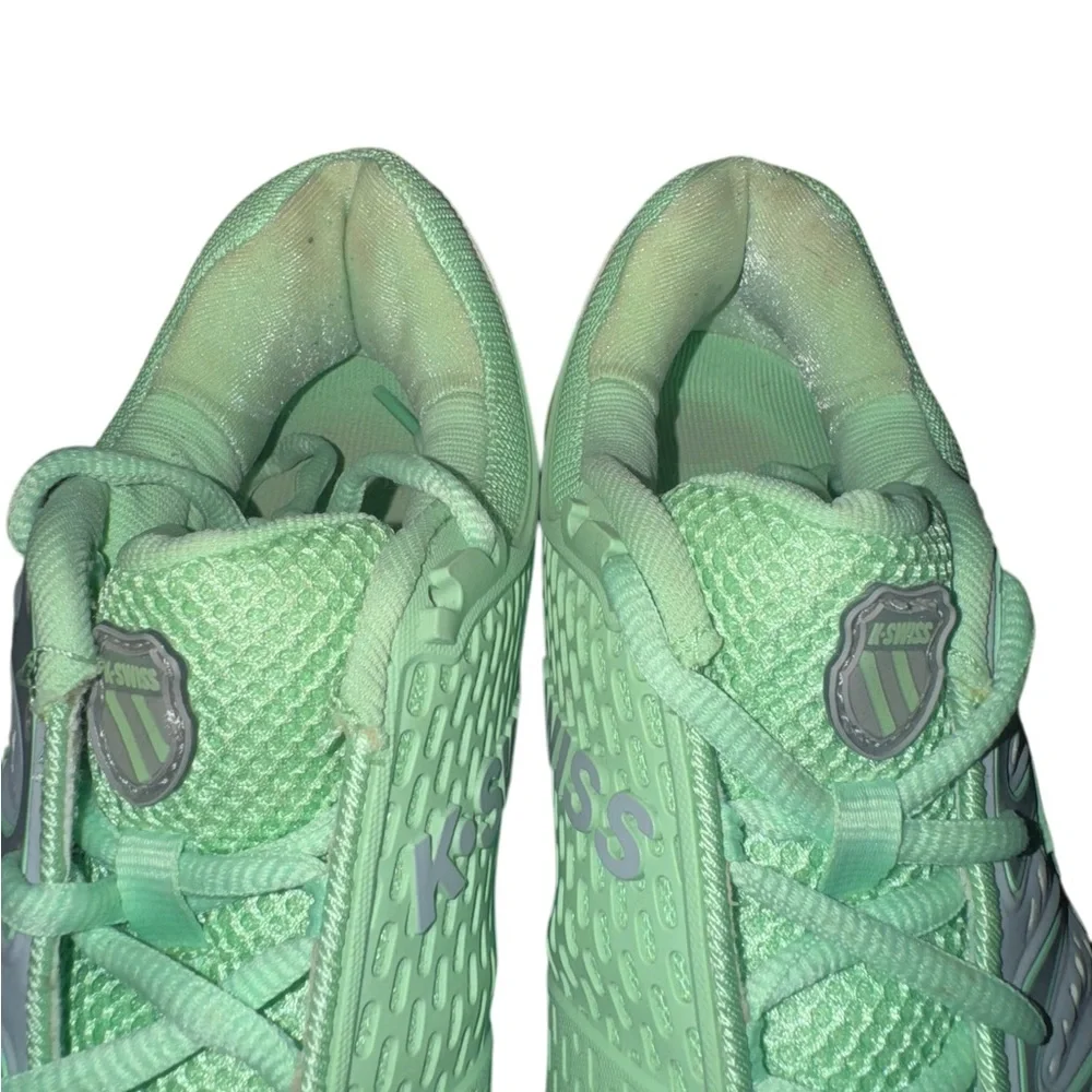 K-Swiss Women’s Court Shoes Green Grey Non Marking Indoor SZ 9 - Picture 12 of 16